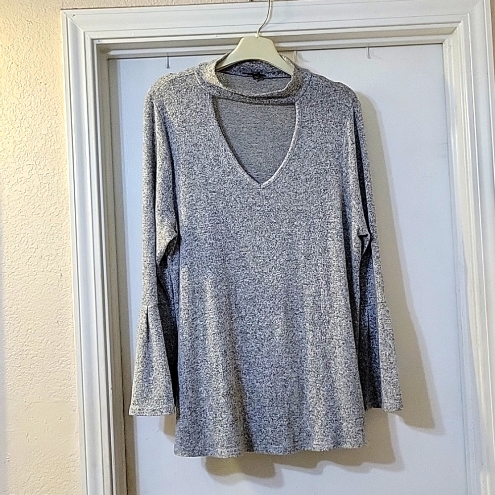 Womens Light Grey Top Size 14/16